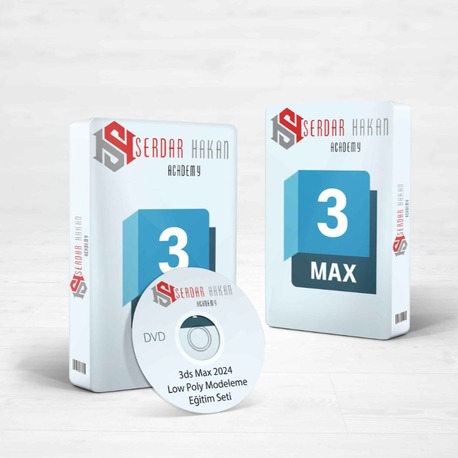 3ds Max 2024 Low Poly Modeling Eğitim Seti