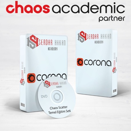 Corona Render ve Chaos Scatter Temel Eğitim Seti