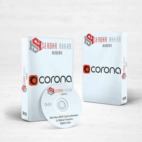 Autodesk 3ds Max 2024 Corona Render 11 İç Mekan Tasarım Eğitim Seti