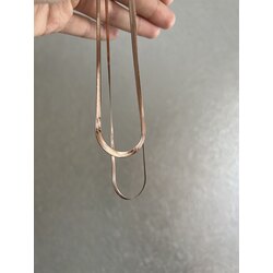rosegold İtalyan zincir kalın
