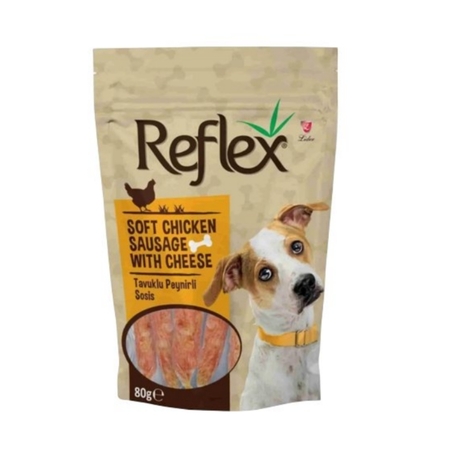 Reflex Tavuklu Peynirli Sosis Köpek Ödülü – 80 g