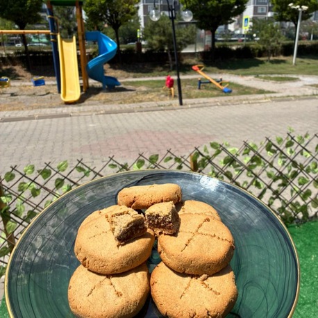 Glutensiz Vegan Şekersiz Tahinli Kurabiye 