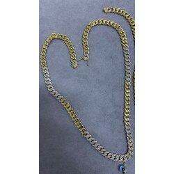 Taş detaylı nazar gurmet kolye 60cm