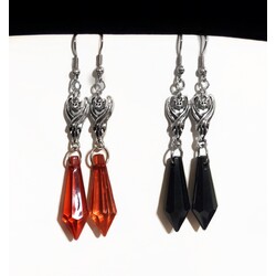 Gotik yarasa küpe