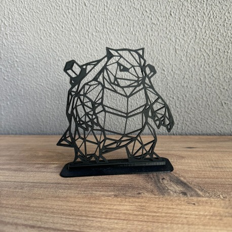 Pokemon Blastoise 2.5D Line Art