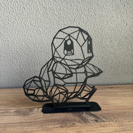 Pokemon Squirtle 2.5D Line Art
