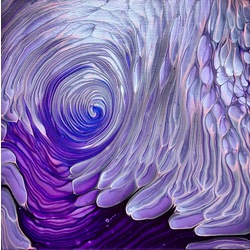 Purple Love Abstract Fluid Acrylic Painting HD Digital Downloadable Image