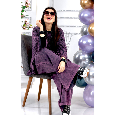 Dantel Salaş Tunik&Pantolon 2’li Takım