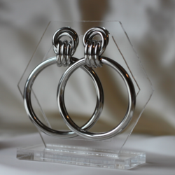 Silver Halka Küpe