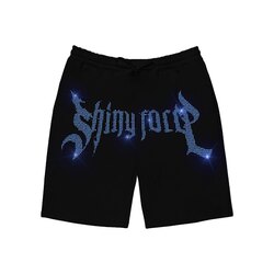 Shiny Force Blue Rhinestone Short