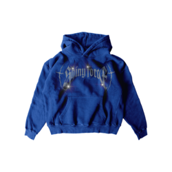 Shiny Force Darkness Blue Rhinestone Sweatshirt