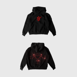 Shiny Force HELİOS Red Rhinestone Sweatshirt