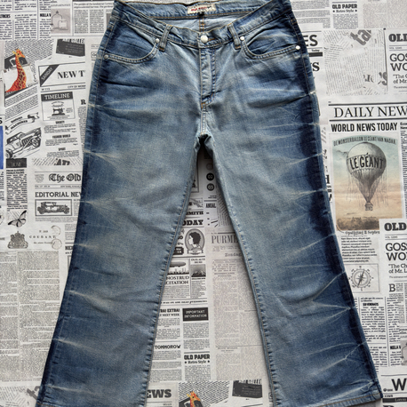Miss Sixty Desenli Geniş Paça Kadın Jean