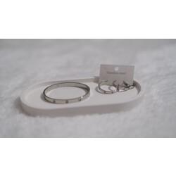 3'lü Cartier Küpe Ve Kelepçe Set