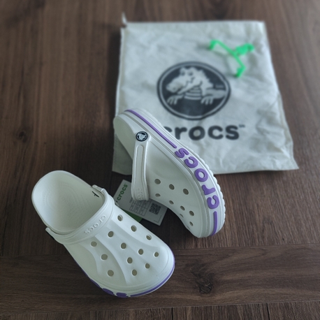 Crocs Bayaband Beyaz Mor Kadın Terlik 