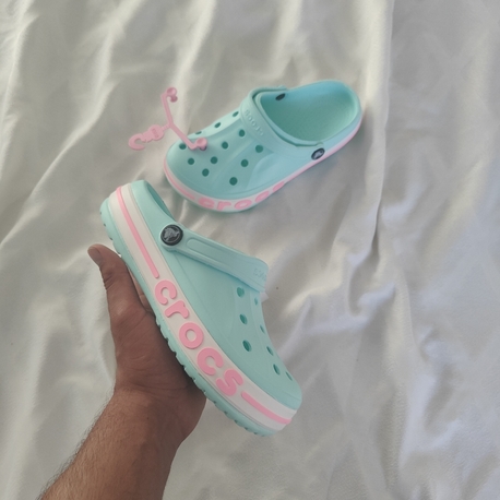 Crocs Bayaband Turkuaz Pembe Terlik
