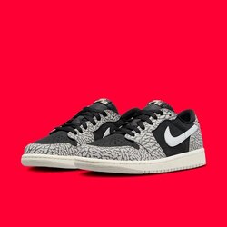 Air Jordan 1 Retro Low 'Black Cement'