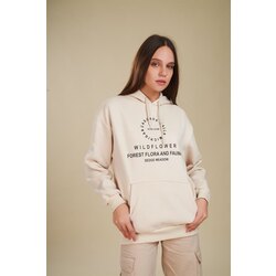 Kapüşonlu Baskılı Sweatshirt