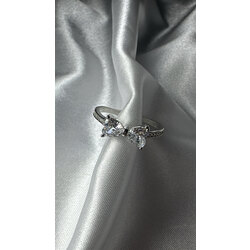 Silver Taşlı Kurdale Küpe 