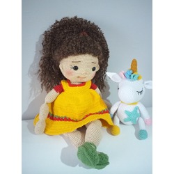 Tombul yanaklı amigurumi bebek 35cm