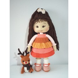 Geyikli bebek 35cm