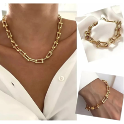 Tiffany Hardwear 2'li Set(Kolye&Bileklik)