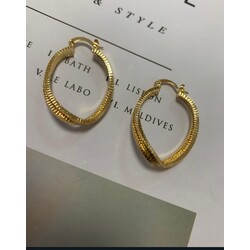 KIVRIMLI ELİPS KÜPE
