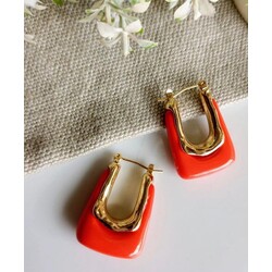 ZARA MODEL NAR ÇİÇEGİ RENGİ KÜPE