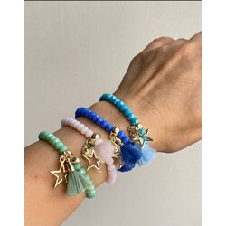 YlLDIZ CHARM DOĞAL TAŞ BİLEKLİK