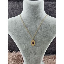 Kahverengi Taşlı Vintage Kolye