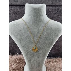 Mavi Taşlı Vintage Kolye