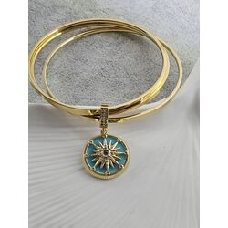 3'lü Ajda Bilezik ve Mavi Kutup Yıldızı Charm