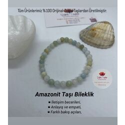 Amazonit Doğal taş Bileklik 