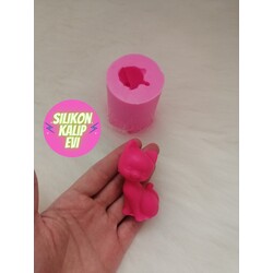 Minik Kedicik Silikon Mum Kalıbı 