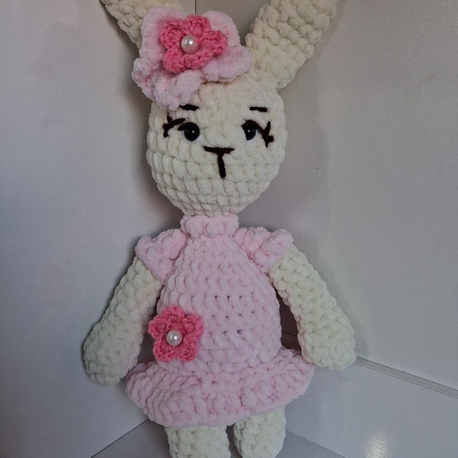 Pembe Elbiseli Amigurumi Tavşan | El Yapımı