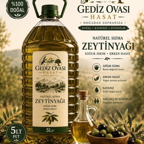 Natürel Sızma Zeytinyağı 5 lt
