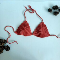 Kiremit bralet-bikini üstü