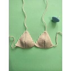 krem bikini üstü 