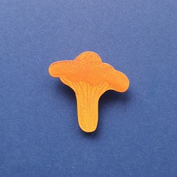 Chanterelle Mantar Broş