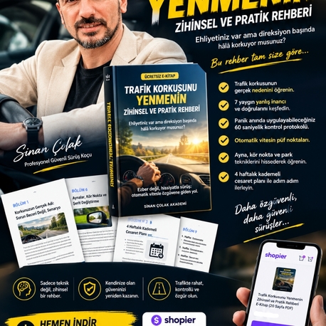 E-kitap: Trafik Korkusunu Yenme Rehberi – Güvenli Sürüş (PDF)