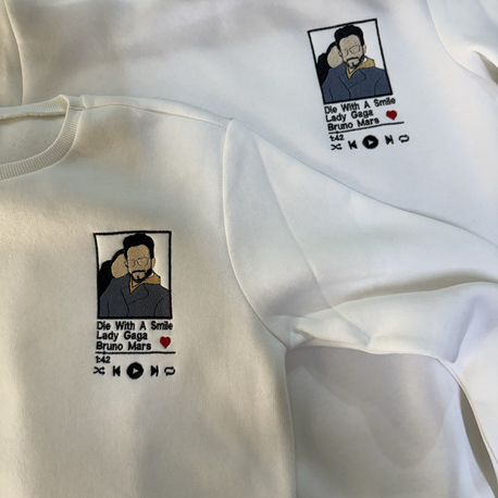 Fotoğraf Nakışlı 2 li Sweatshirt Kombin
