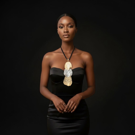 Sculptural Trio Necklace