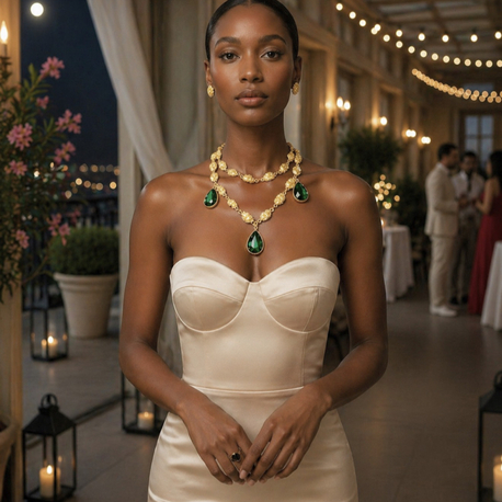 EMERALD GOLD SET