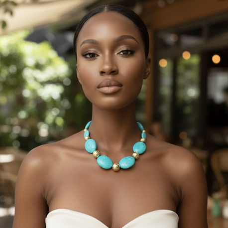 SEA TREASURE – TURQUOISE CLASSIC NECKLACE