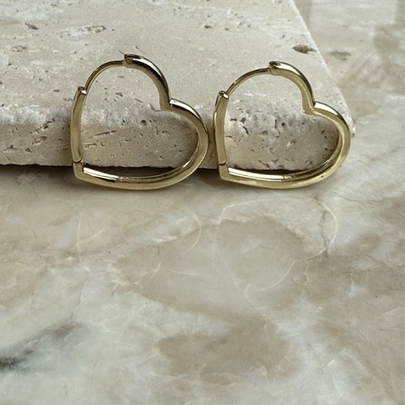 Xuping 14K kalp küpe Snm002