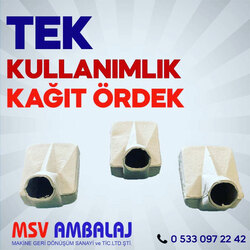 Tek Kullanımlık Kağıt Ördek 