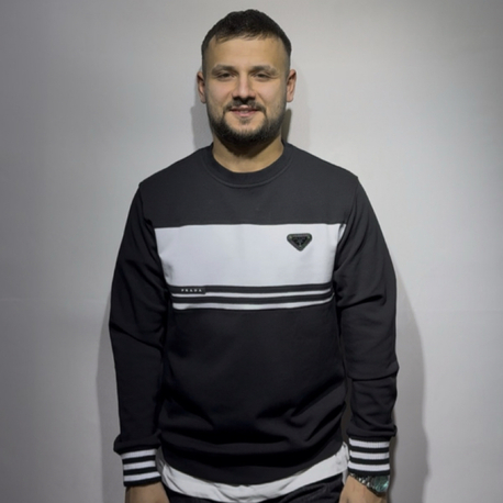 İTHAL PRADA / SWEAT RENK SİYAH BEYAZ 