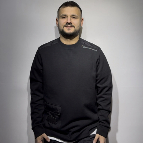 İTHAL PRADA / SWEAT FERMUAR DETAYLI 