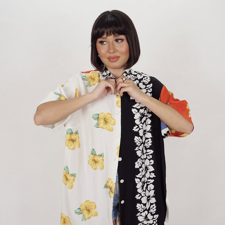 Kimono çiçek tasarım gömlek