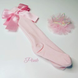pembe fiyonklu çorap
